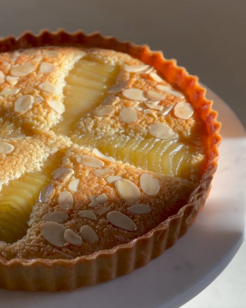 Spiced Pear & Almond Tart