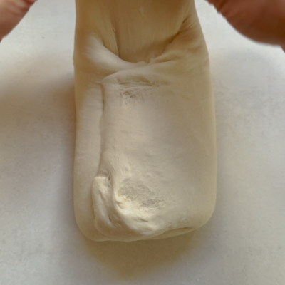 fold top 1/3 of dough