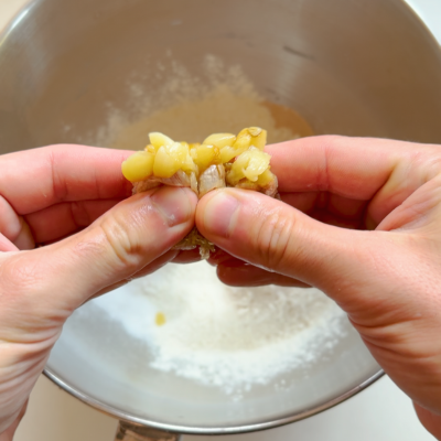 Squeeze in roasted garlic