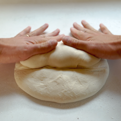 Roll dough into a log