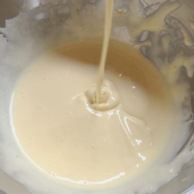 Egg yolks thick & pale