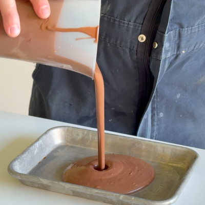 transfer to a tray