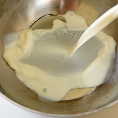 add cream and milk