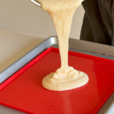 Pour onto silicon mat