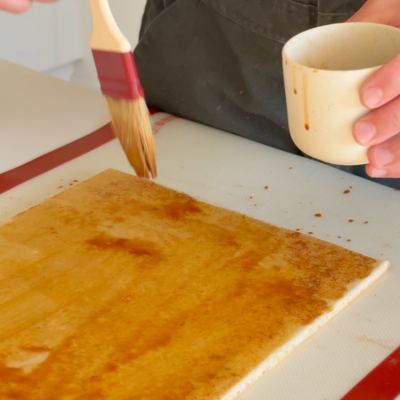 Brush with espresso