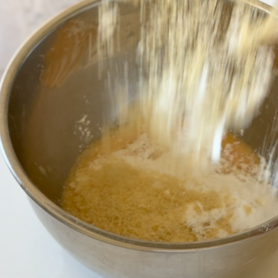 ground almonds and icing sugar