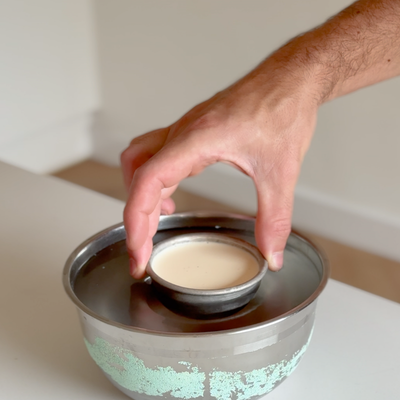 Dip in hot water