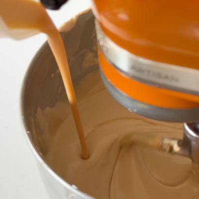 Add caramel cream