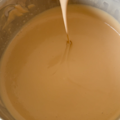 Finished cheesecake batter